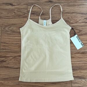 Splits59 Tan Seamless Tank Top